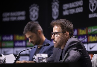 Ramon Menezes, técnico interino da Seleção Brasileira, convocará equipe para amistosos de junho Créditos: Thais Magalhães/CBF