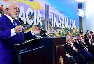 O presidente Lula defendeu a liberdade, mas afirmou que é preciso punir quem atenta contra a democracia Waldemir Barreto/Agência Senado