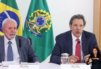 O presidente Lula e o ministro da Fazenda, Fernando Haddad. Foto: Reprodução