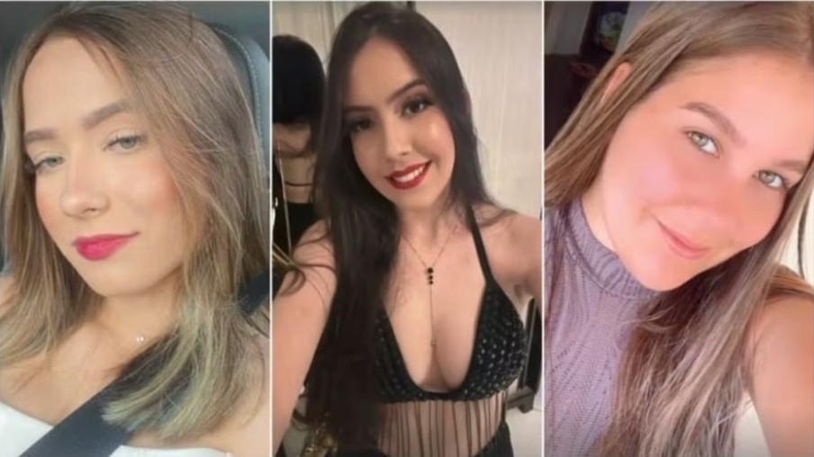Vitória Cesário, Letícia Hellen e Lowrrana Bessa morreram após o carro em que estavam capotar no interior do Ceará. Foto: Arquivo Pessoal