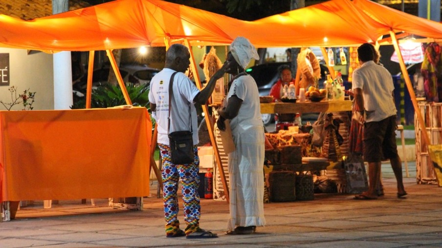 A moda Afro está presente na Feira Cultural Quilombo de Baía Formosa Foto de Fabiano Carreira
