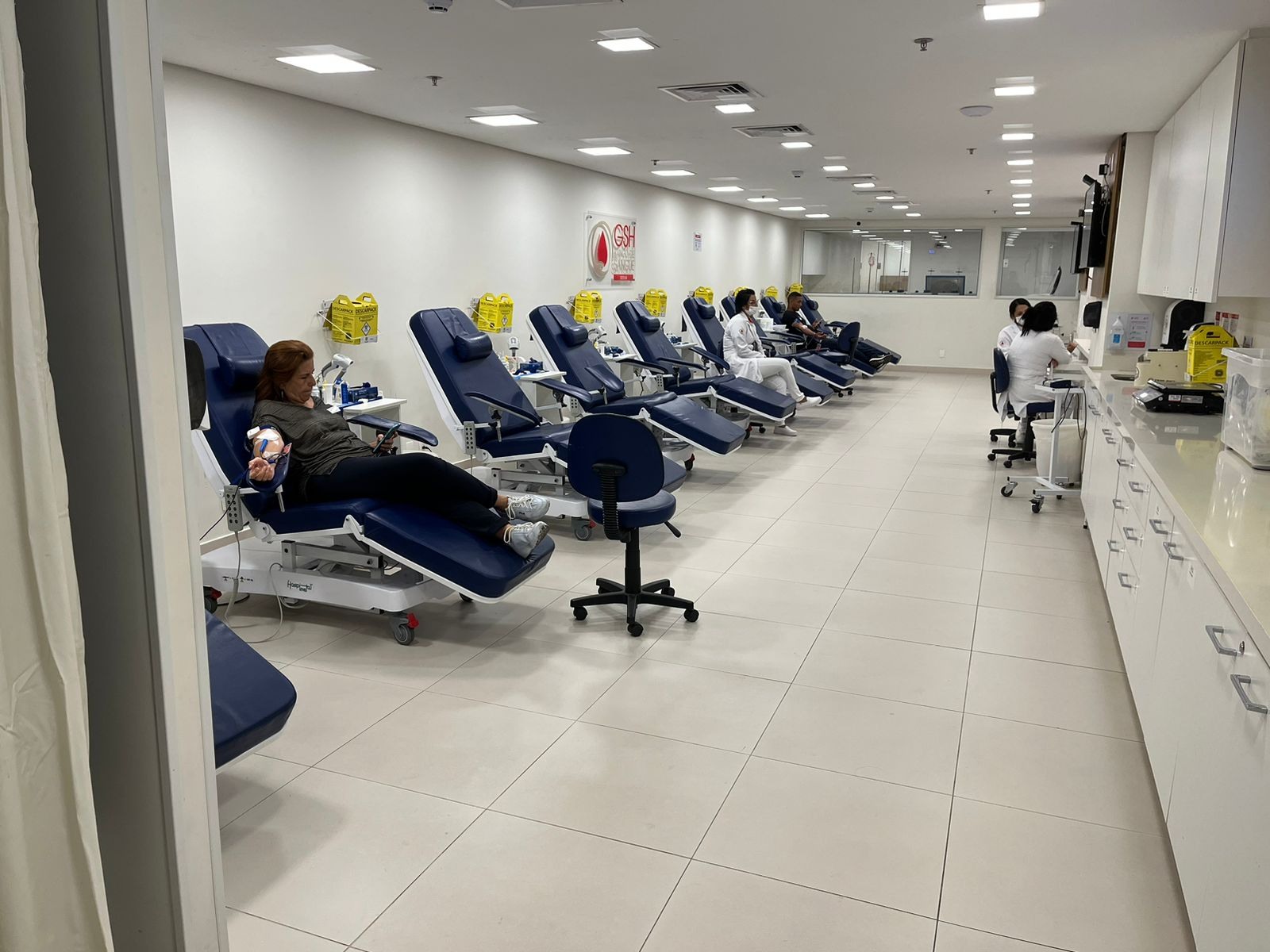 Banco de Sangue Serum - Rio de Janeiro - Sala de Coleta - unidade Centro do Rio