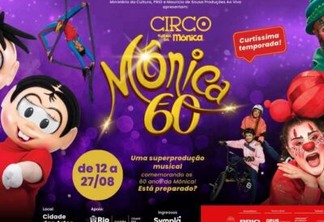 Circo Turma da Mônica estará na Cidade das Artes