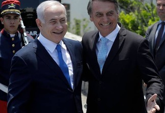 Jair Bolsonaro e Benjamin Netanyahu. Foto: Reprodução