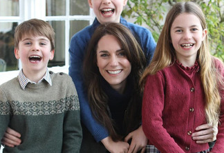 Kate Middleton e filhos com Príncipe William. Foto: Divulgação