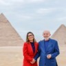 Lula e Janja visitaram as pirâmides próximas do Cairo - Foto: Ricardo Stuckert