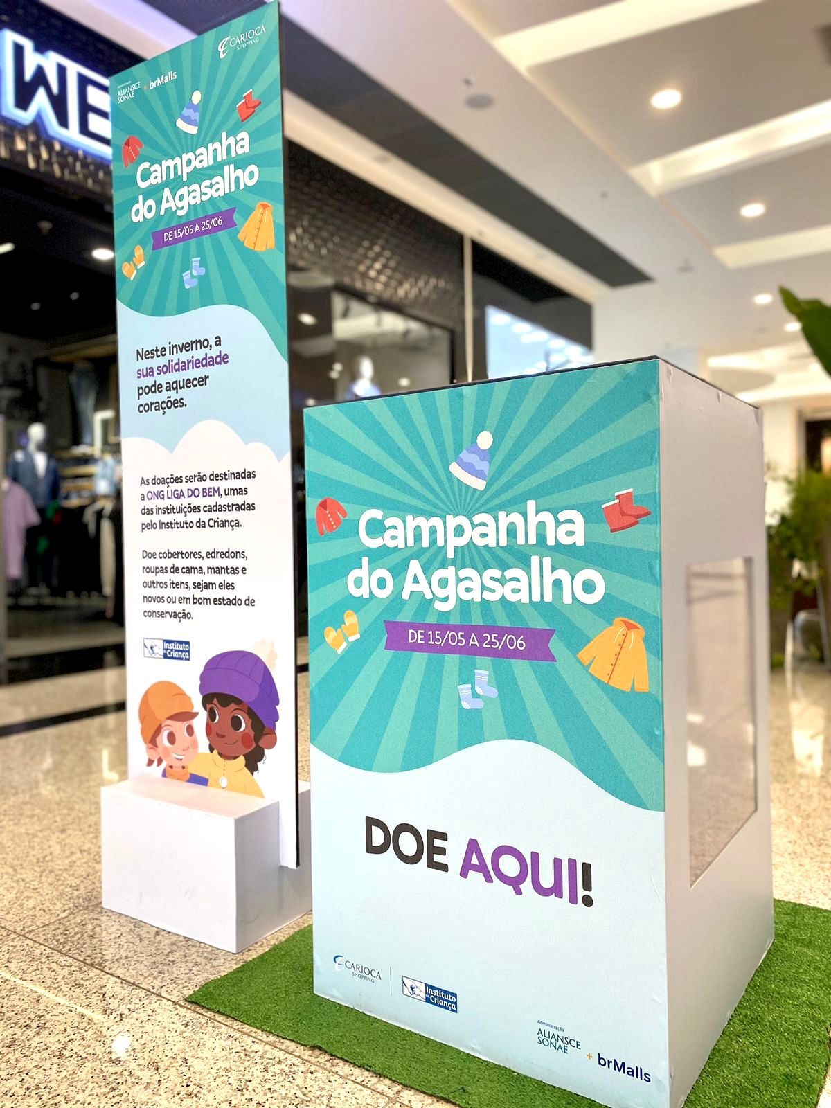 Carioca Shopping promove Campanha do Agasalho