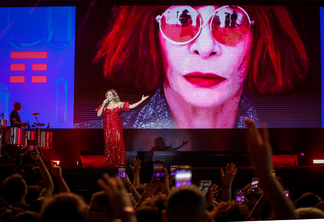 Na abertura do TIM Music Rio, a cantora Daniela Mercury fez um discurso emocionado em homenagem a roqueira Rita Lee. crédito: Addré Horta