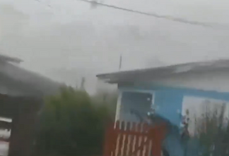 Tornado atingiu a cidade de cambará do Sul, no RS: Foto: Reprodução