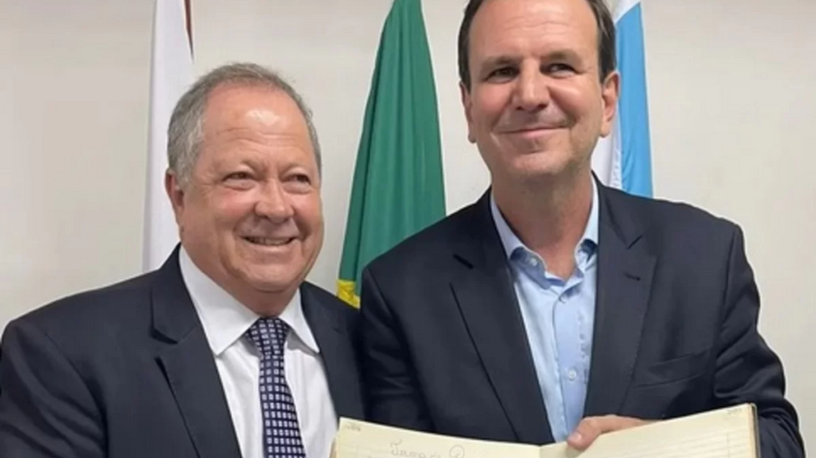 Chiquinho Brazão e Eduardo Paes, prefeito do Rio de Janeiro. Foto: reprodução