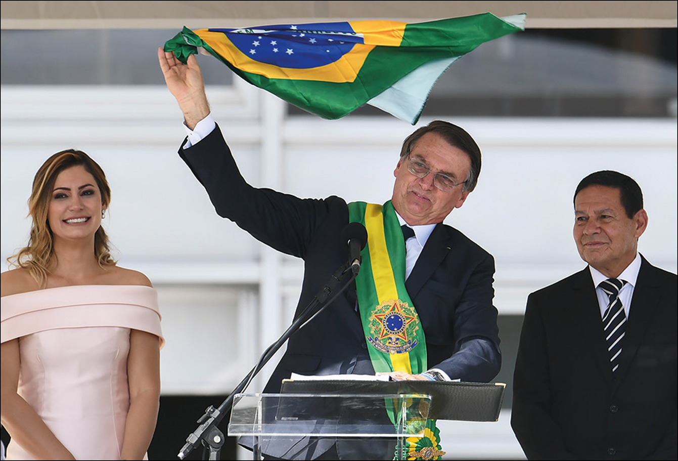 Bolsonaro, Michelle e Morão