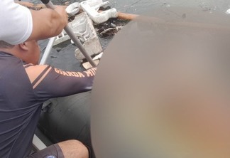 Corpo é encontrado na Baía de Guanabara (Foto: Divulgação)