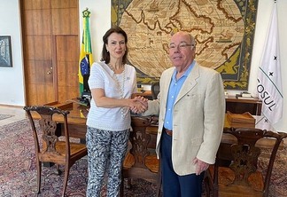 Chanceler designada pelo governo Javier Milei, Diana Mondino, esteve em Brasília para reunião de trabalho com o ministro Mauro Vieira - Divulgação/MRE