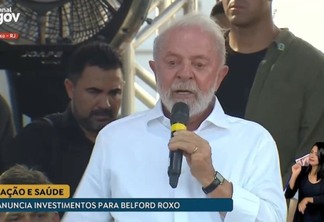 O presidente Lula durante evento em Belford Roxo (RJ). Foto: Reprodução