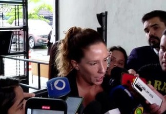 Mônica Benício e Agatha conversam coma imprensa sobre a prisão dos mandantes do assassinato de Marielle e Anderson - Foto: Reprodução