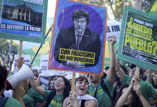 Protestos na Argentina - Foto: Reprodução X