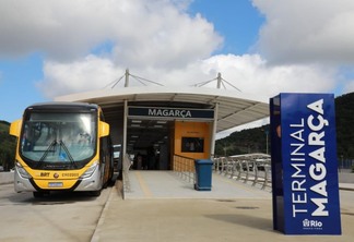 O Terminal Magarça do BRT Transoeste, em Guaratiba - Marcos de Paula / Prefeitura do Rio