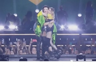 Madonna e Pabllo Vittar em show no Rio de Janeiro - Foto: Reprodução