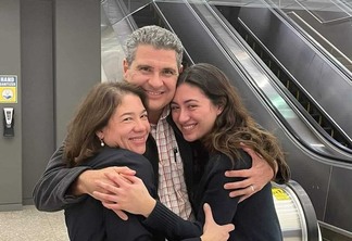 Victoria Cárdenas, Juan Chamorro e a filha do casal