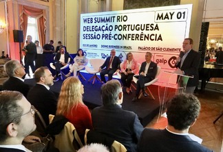 O prefeito se encontrou com lideranças, empresários, investidores e as startups que vão representar Portugal no Web Summit - Beth Santos/Prefeitura do Rio