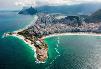 Vista aérea do Forte de Copacabana. Crédito: ComSoc - MHEx/FC