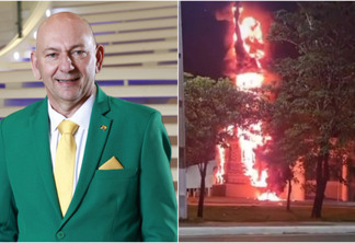 Luciano Hang oferece R$ 100 mil por informações sobre incêndio de estátua