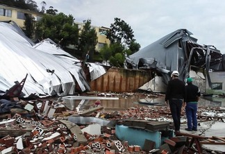 Ciclones têm causado devastação no Sul do país em 2023. Foto: Defesa Civil/SC