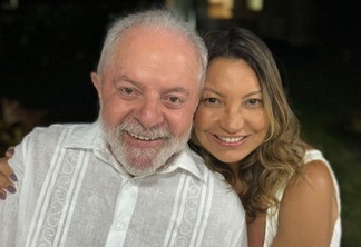 Lula e Janja em foto compartilhada nas redes sociais neste dia 31 – Reprodução