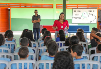 Palestra sobre saúde mental em escola do Distrito Federal - Foto: Joel Rodrigues/ Agência Brasília