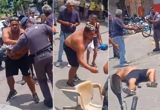Homem é baleado por PM em São Vicente, na Baixada Santista. Foto: Reprodução