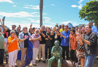 Inauguração estátua Betinho - Foto Laryssa Lomenha JUVRio