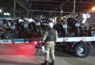 SEOP e Polícia Militar apreendem 95 motos em "rolézinhos" na madrugada desta sexta-feira