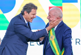 Fernando Haddad, ministro da Fazenda, e o presidente Lula - Foto: reprodução
