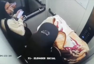 Casal é filmado levando o corpo de Brunna Letycia em mala. Foto: reprodução