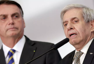 Jair Bolsonaro (à esq.) e General Augusto Heleno (Foto: Carolina Antunes/PR)