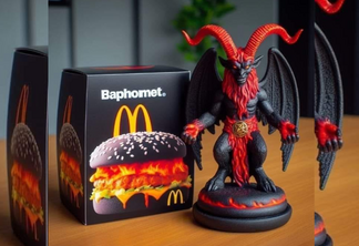 Suposto lançamento de lanche do McDonald's com boneco Baphomet gera polêmica