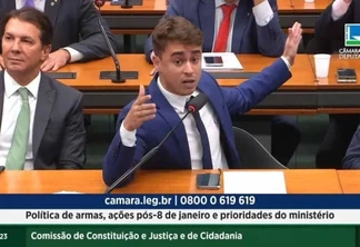 Nikolas Ferreira foi chamado de "chupetinha" durante uma sessão na CCJ e rebateu dizendo: "Tara da esquerda"