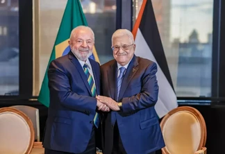 Lula e Mahmoud Abbas. Foto: Divulgação