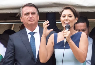 Jair Bolsonaro e Michelle Bolsonaro. – Reprodução