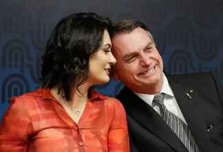 Michelle e Jair Bolsonaro. Foto: Reprodução