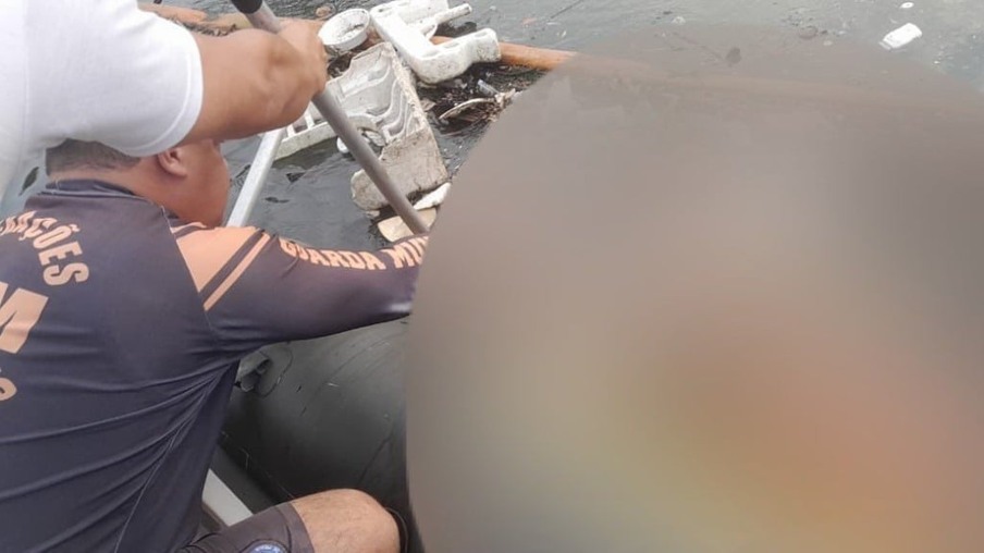 Corpo é encontrado na Baía de Guanabara (Foto: Divulgação)