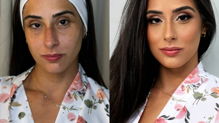 antes e depois da eliminada da semana Natalia Beauty Group