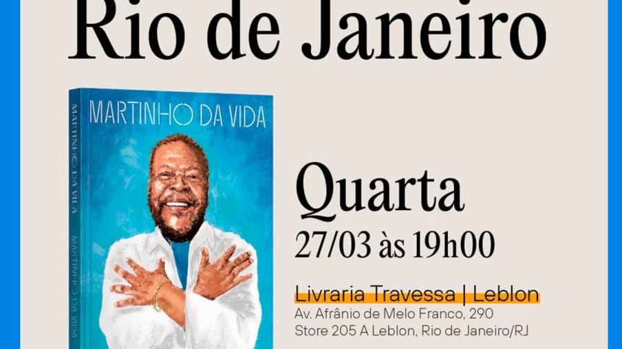 Martinho da Vila lança livro de memórias hoje no Rio de Janeiro