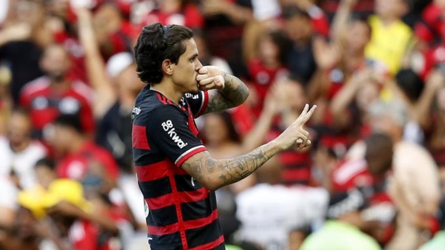 Pedro marcou dois gols no triunfo do Fla (Crédito: Úrsula Nery/Agência FERJ)
