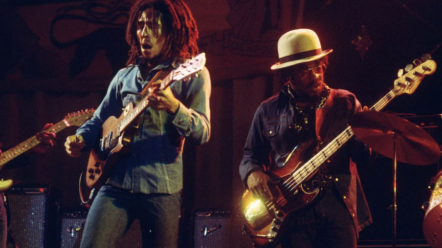Bob Marley e Aston Barret. Foto: reprodução