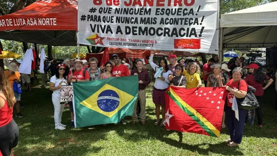 Ato no Eixão pede punição a envolvidos nos atos golpistas de 8 de janeiro - Reprodução/Facebook