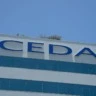 Fachada do edifício-sede da Cedae