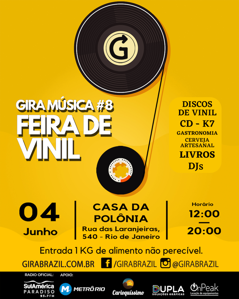 .Feira Gira Música chega à sua 8a. edição em Laranjeiras (Rio de Janeiro)
