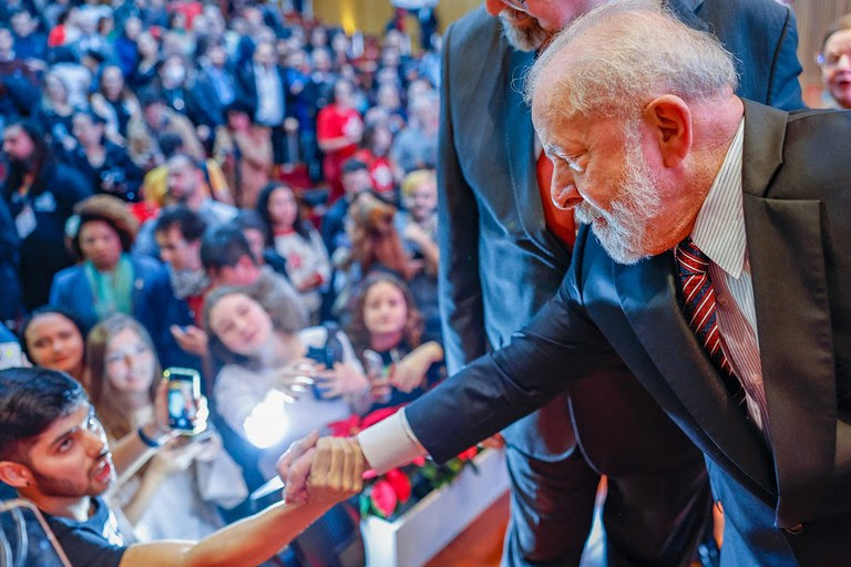 Encontro foi marcado por momentos simbólicos para o presidente Lula - Foto: Ricardo Stuckert (PR)
