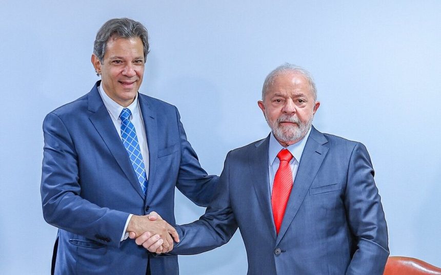 O presidente Lula e o ministro da Fazenda, Fernando Haddad. - Foto: Ricardo Stuckert/PR
